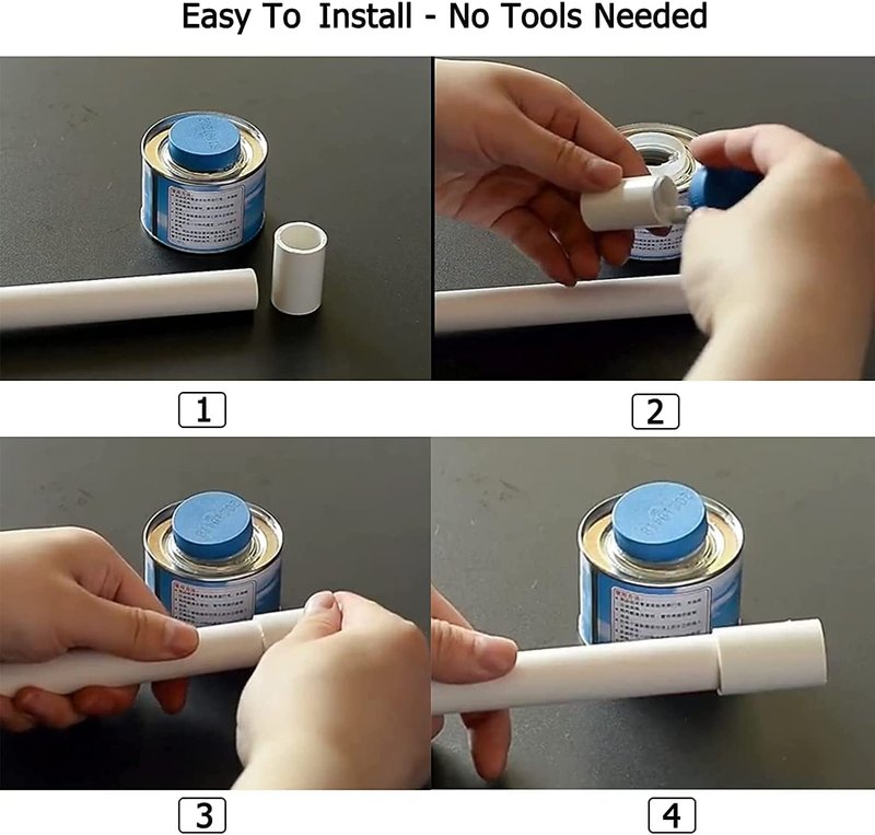 6" PVC Pipe Coupling Adapter Pipe Fittings (Socket x Socket) Contractor Pack Schedule 40 Heavy Duty 6 Inch PVC Slip Socket Connectors for DIY PVC Shelf Garden Support Structure, White