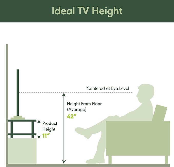 Furinno Turn-N-Tube TV Riser Stand, 2-Tier Small Elevated No Tools TV Stand, TV Console for TV up to 32 inch, 15.8 x 23.8 x 11, for Living Room, Bedroom, White