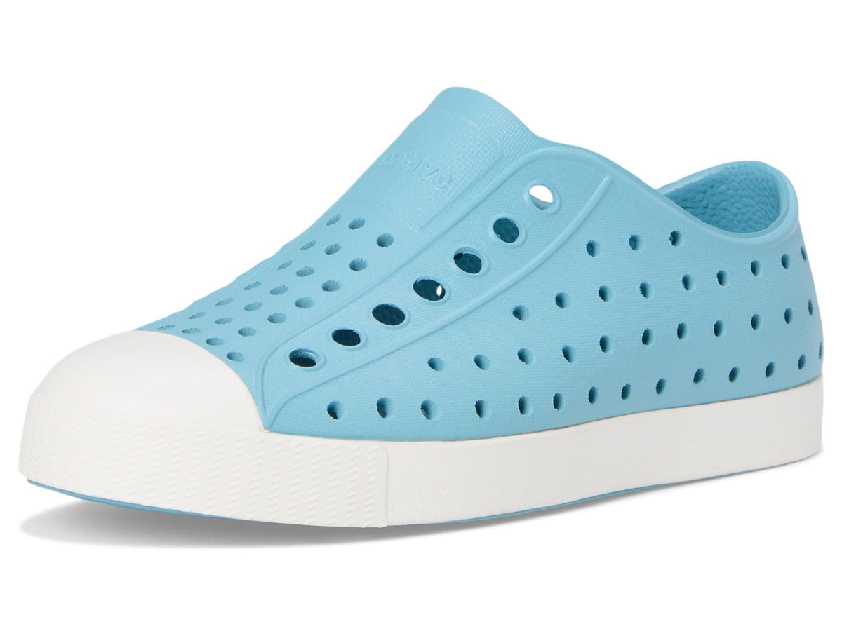 Native Shoes Unisex-Kids Jefferson Sneakers, Flux Blue/Shell White, 11 Little Kid