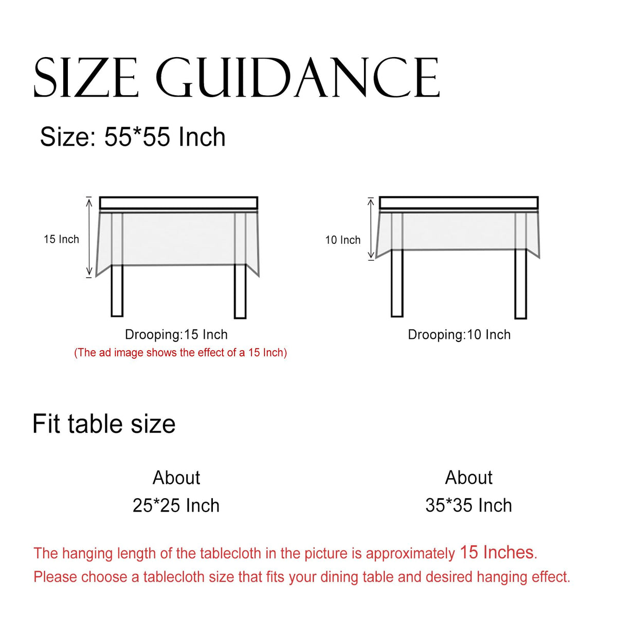 ISAENNE Designer Vintage Square Linen Small Tablecloth,55"x55"-Grace A