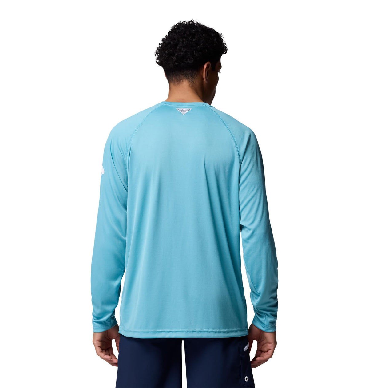 Columbia Men's PFG Terminal Tackle Long Sleeve Fishing Shirt, Vintage Blue/White Logo, 3X Tall