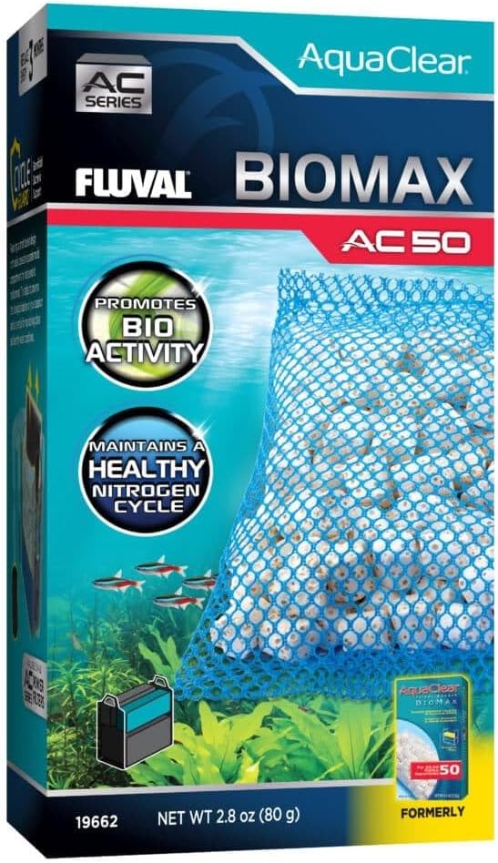 Fluval - BIOMAX for AC50 Power Filter, 2.8 oz / 80 g – for Use in Freshwater &