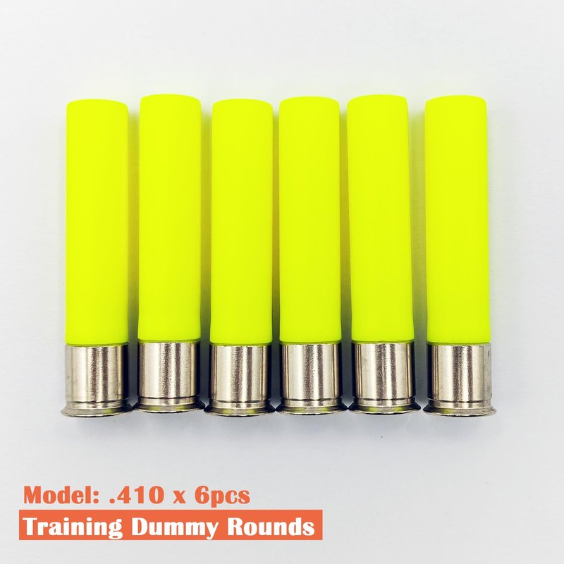 Bayattoo .410 Gauge Safety Practice Rounds Action Trainer Dummy Round Dry Fire Training Snap Cap (6pk)