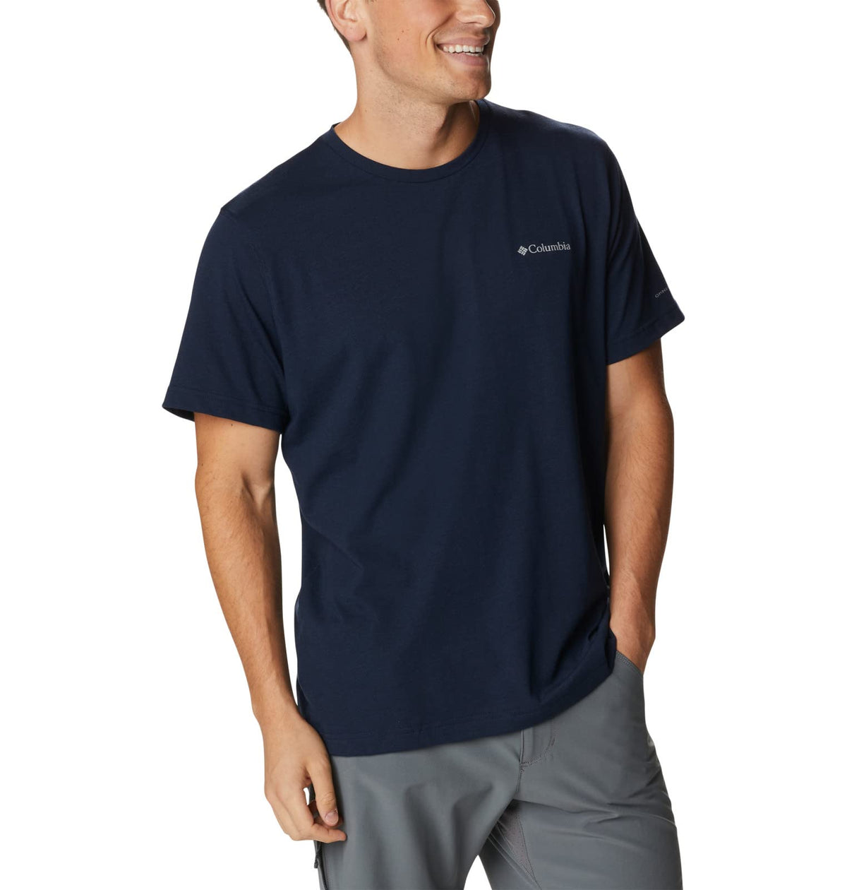 Columbia Mens Thistletown Hills Short Sleeve T-Shirt, Collegiate Navy Heather, 4X