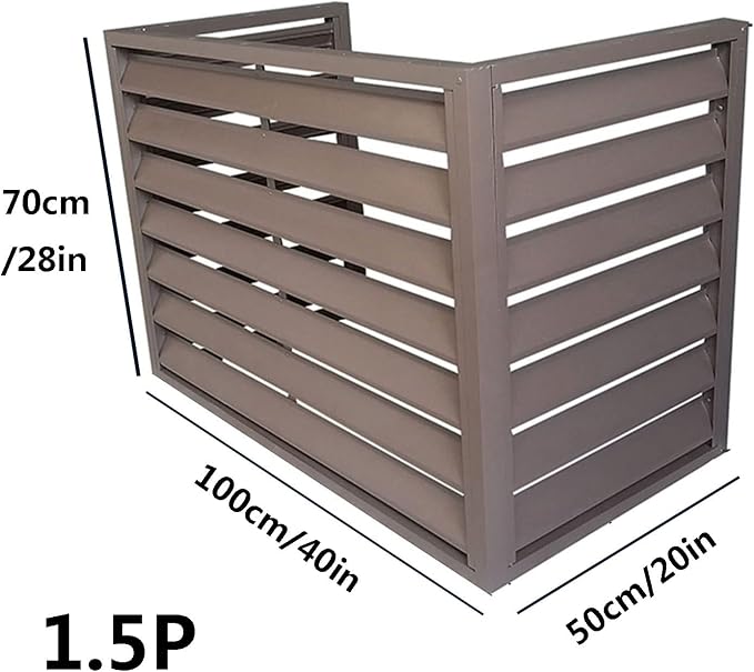 Aluminum Outdoor Condenser Protective Cover, freestanding Enclosure to Cover