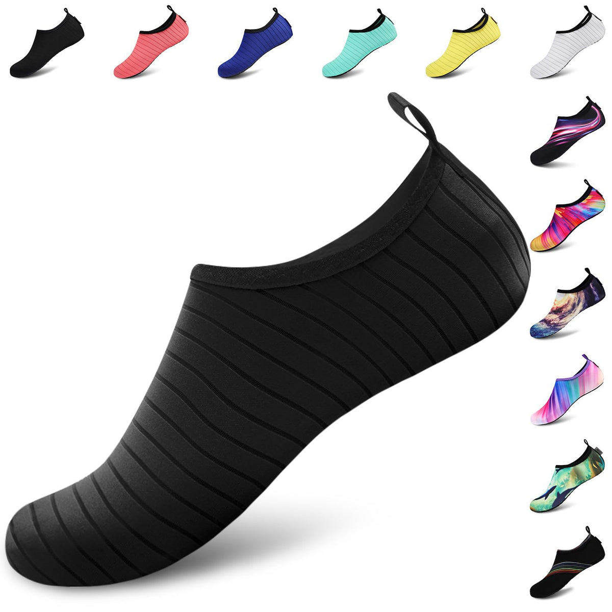 VIFUUR Water Sports Unisex Shoes Black - 7.5-8.5 W US / 6-7 M US (38-39)