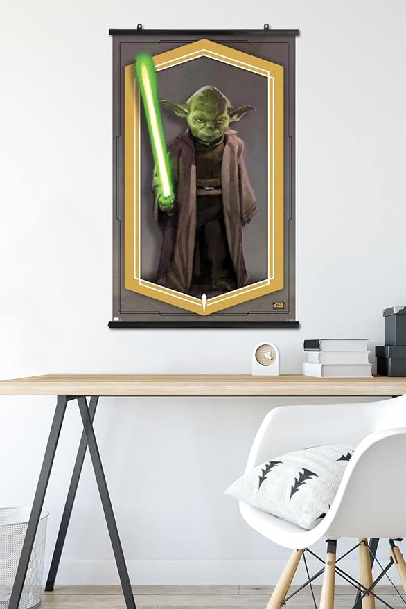 Trends International Star Wars: The High Republic - Yoda Wall Poster, 22.375" x 34", Premium Poster & Clip Bundle