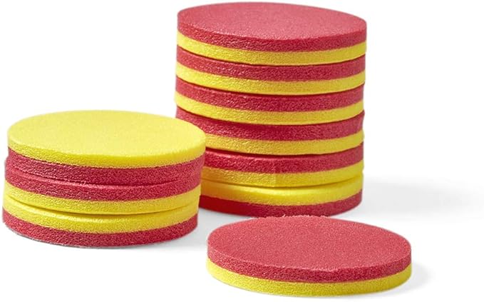 hand2mind Foam Two-Color Counters, Red and Yellow Counters, Counting Manipulatvies, Math Counters for Kids, Counting Chips, Math Manipulatives, Math Bingo Chips, Counters for Kids Math (Pack of 200)