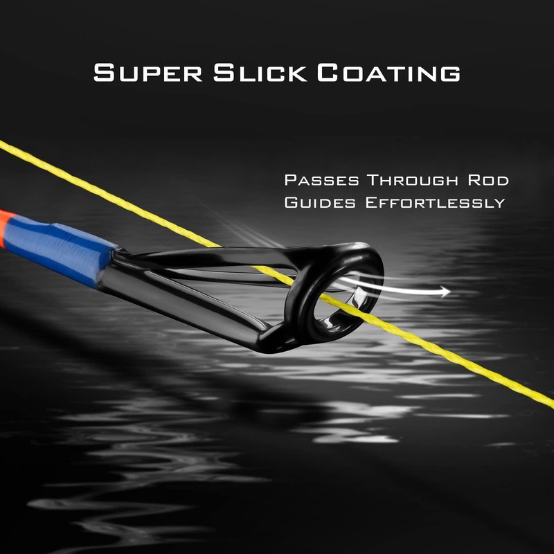 KastKing Superpower Braided Fishing Line, Yellow, 65 LB, 300+27 Yds(8 Strands)