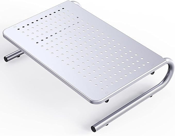 HUANUO Monitor & Laptop Stand - Metal Vented Riser for Screen, Laptops, Printers - Home & Office