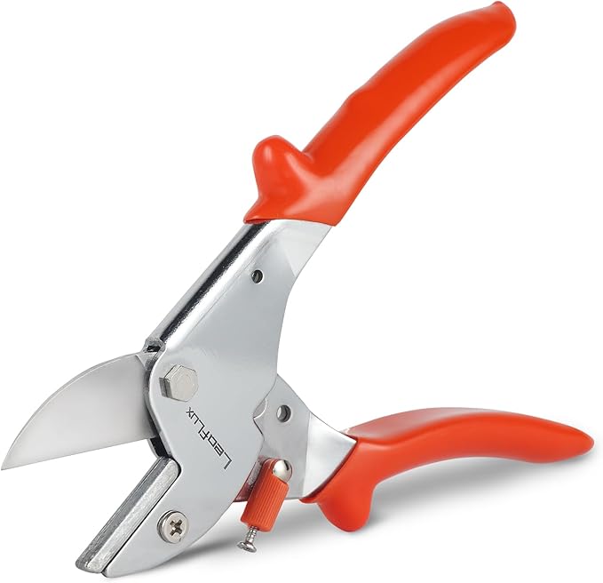 LeafLux 7" Professional Anvil pruner with SK-5 Blades, Best for Dry, Dead Stems & Branches, Plastic, Rubber.Gardening Clipper ，Cut-Multi-Purpose handheld shears for Industry & Crafts|LFXP1107