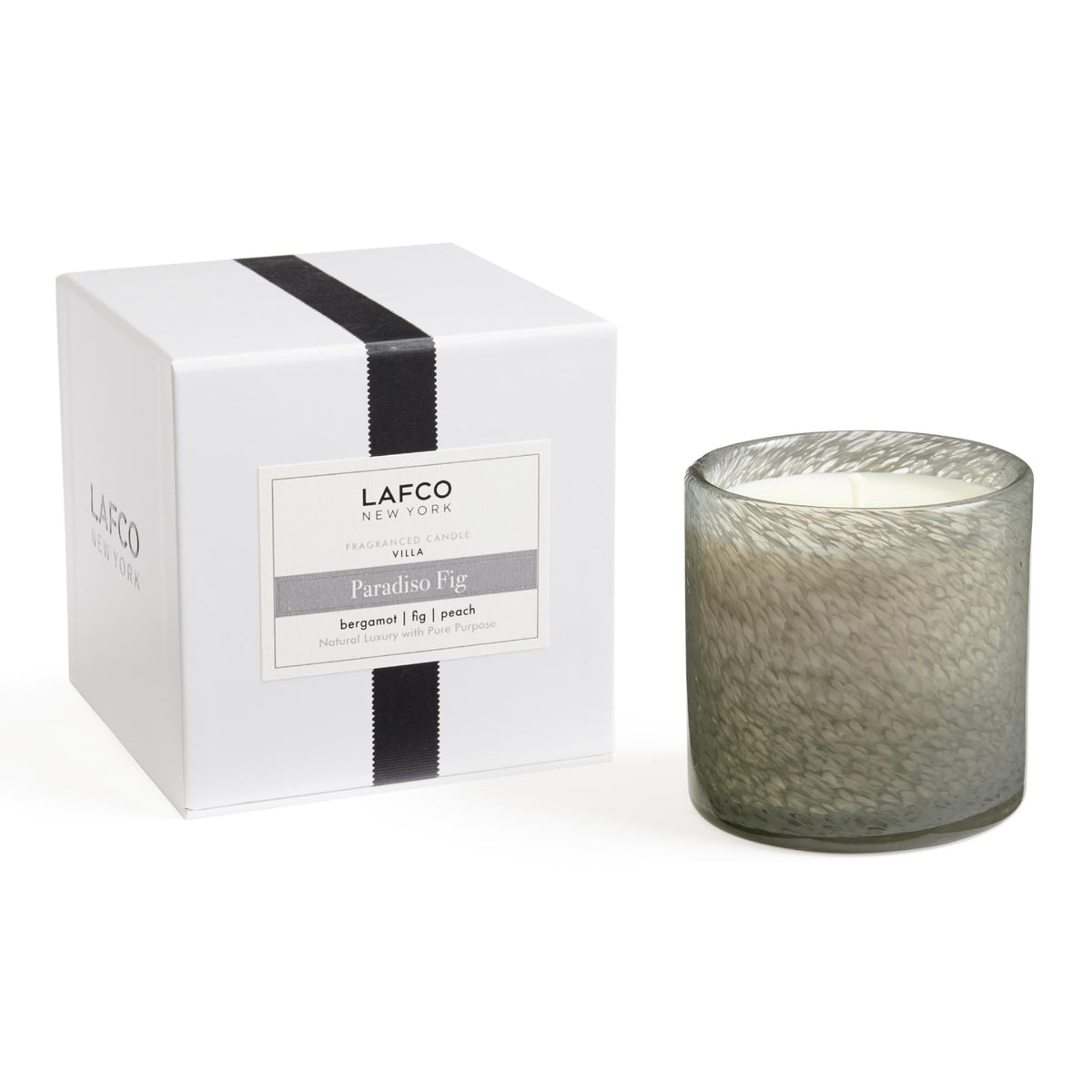 LAFCO New York Signature Candle, Star Magnolia - 15.5 oz - 90-Hour Burn Time - Reusable, Hand Blown Glass Vessel - Made in the USA