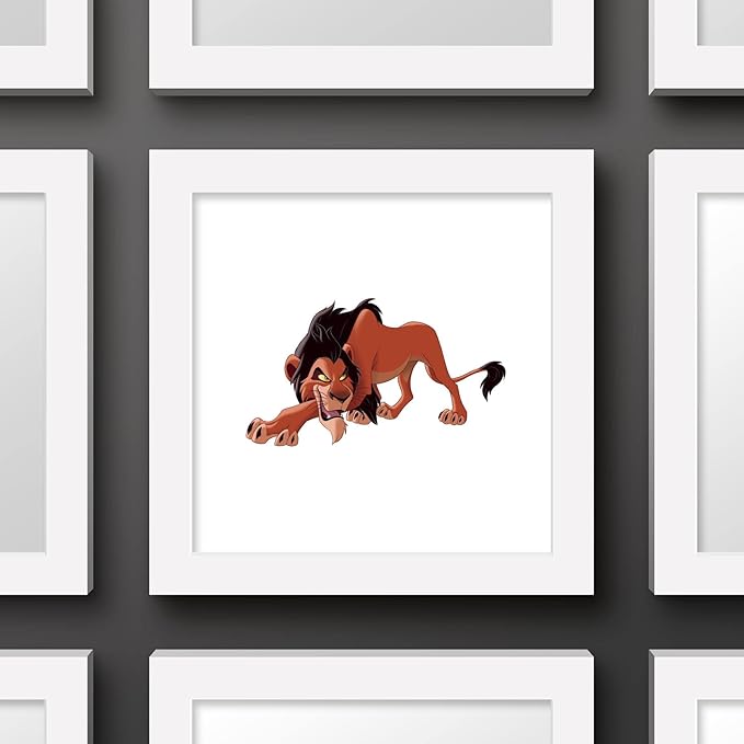 Trends International Gallery Pops Disney The Lion King - Scar Wall Art Wall Poster, 12.00" x 12.00", White Frame Version