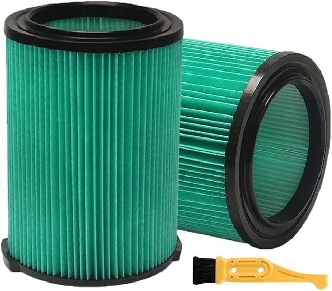 2 Pack VF6000 5-Layer Pleated Replacement Vacuum Filter Compatible