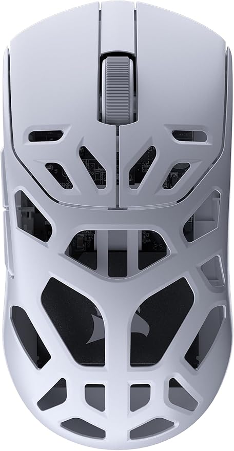Corsair Sabre v2 PRO Wireless MG FPS Gaming Mouse – 33,000 DPI Marksman S Sensor, 8,000Hz Hyper-Polling, Durable Magnesium, Lightweight, Up to 120hr Battery – White