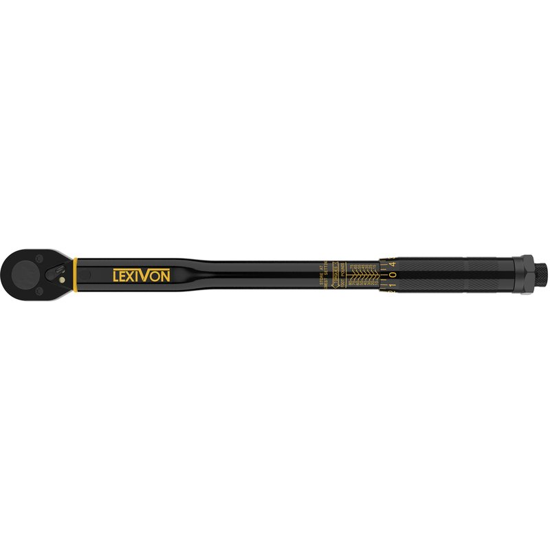 LEXIVON 3/8-Inch Drive Click Torque Wrench 10~80 Ft-Lb/13.6~108.5 Nm (LX-182)