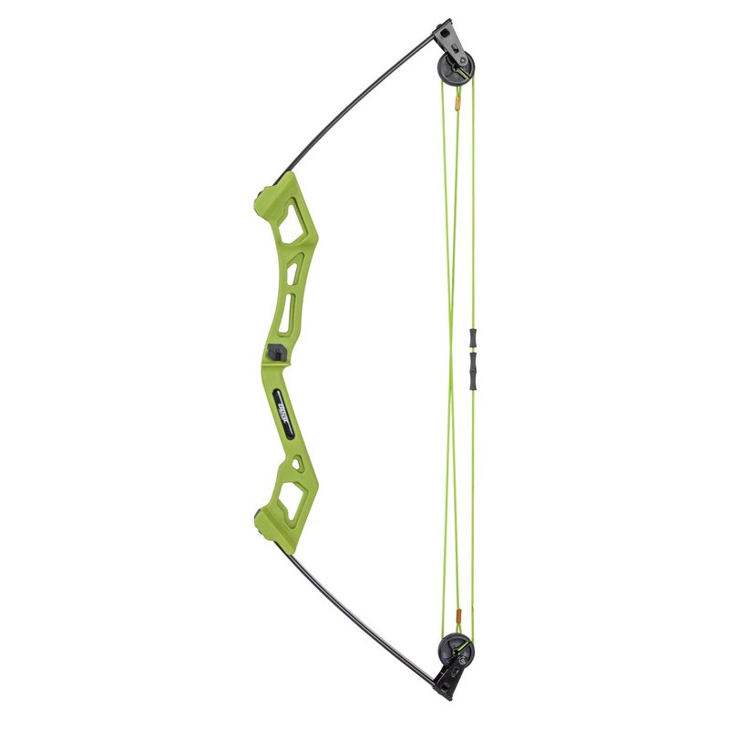 Bear Archery Apprentice Compound Youth Bow, Right Handed, Ages 4-7, Continuous Draw Weight up to 13.5 lbs, Continuous Draw Length up to 24", Ready-to-Shoot Accessories, Flo Green