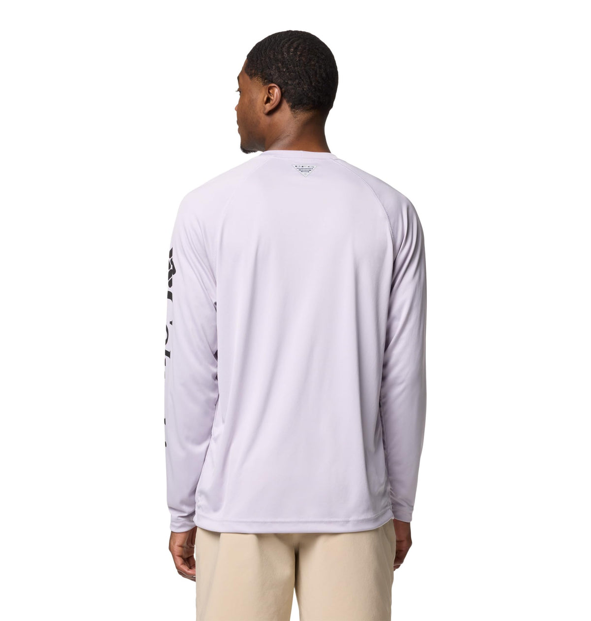 Columbia Men's PFG Terminal Tackle Long Sleeve Fishing Shirt, Lavender Pearl/Black Logo, XX-Large