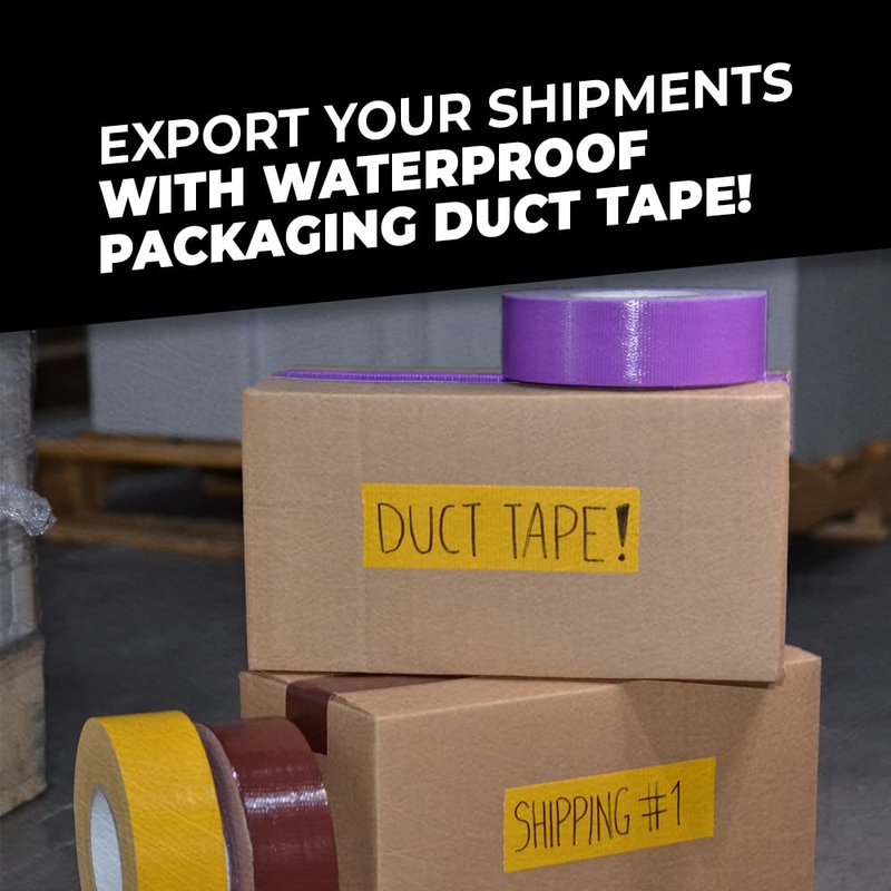 WOD DTC10 Advanced Strength Industrial Grade White Duct Tape, 1/2 inch x 60 ft. Waterproof, UV Resistant For Crafts & Home Improvement