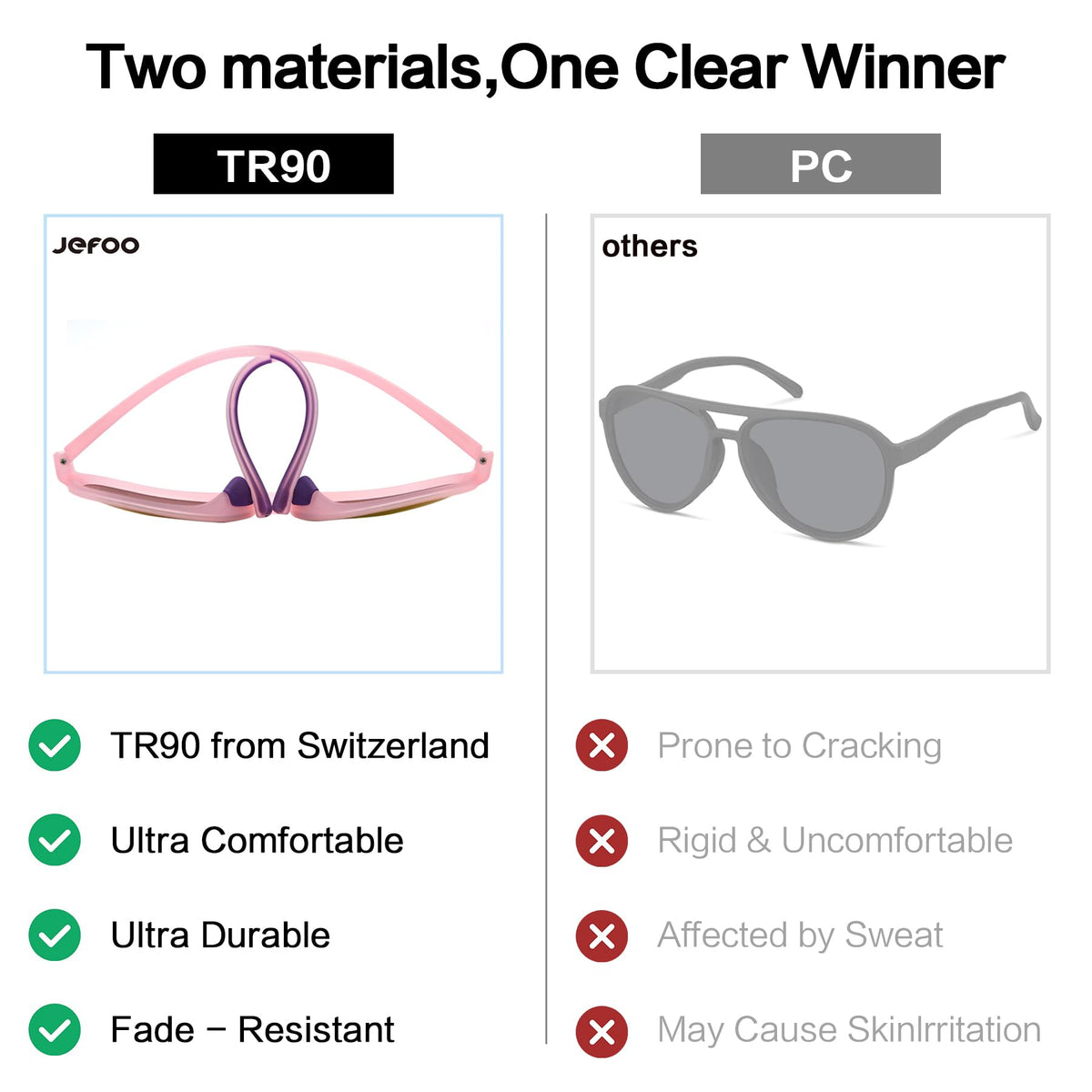 Jefoo Polarized Aviator Sunglasses for Women Men Retro Trendy Sports Sunglasses for Outdoor UV400 Protection