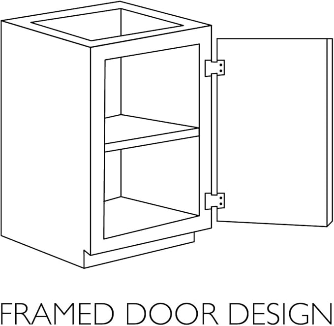 Design House Brookings Shaker Unassembled Wall Kitchen Cabinet W3624, 36 W x 12 D x 24 H, Painted White, Solid Wood, Design House, 561613
