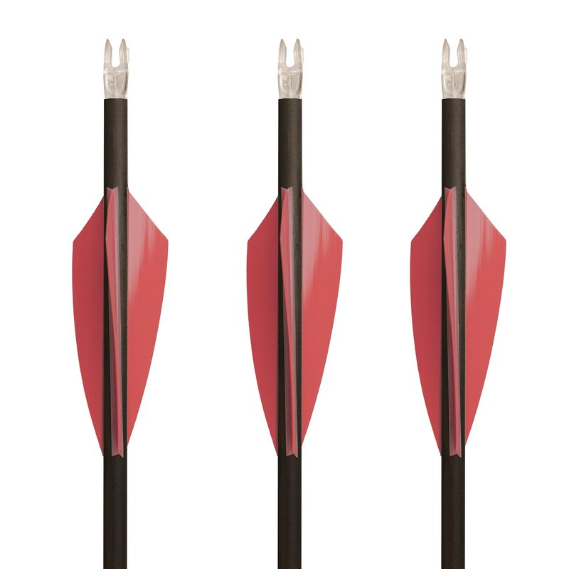 TAC Vanes 2.75" Driver Arrow Vanes | Archery Fletching for Compound & Crossbow | Durable, Lightweight, High Accuracy, Red 100 Pack