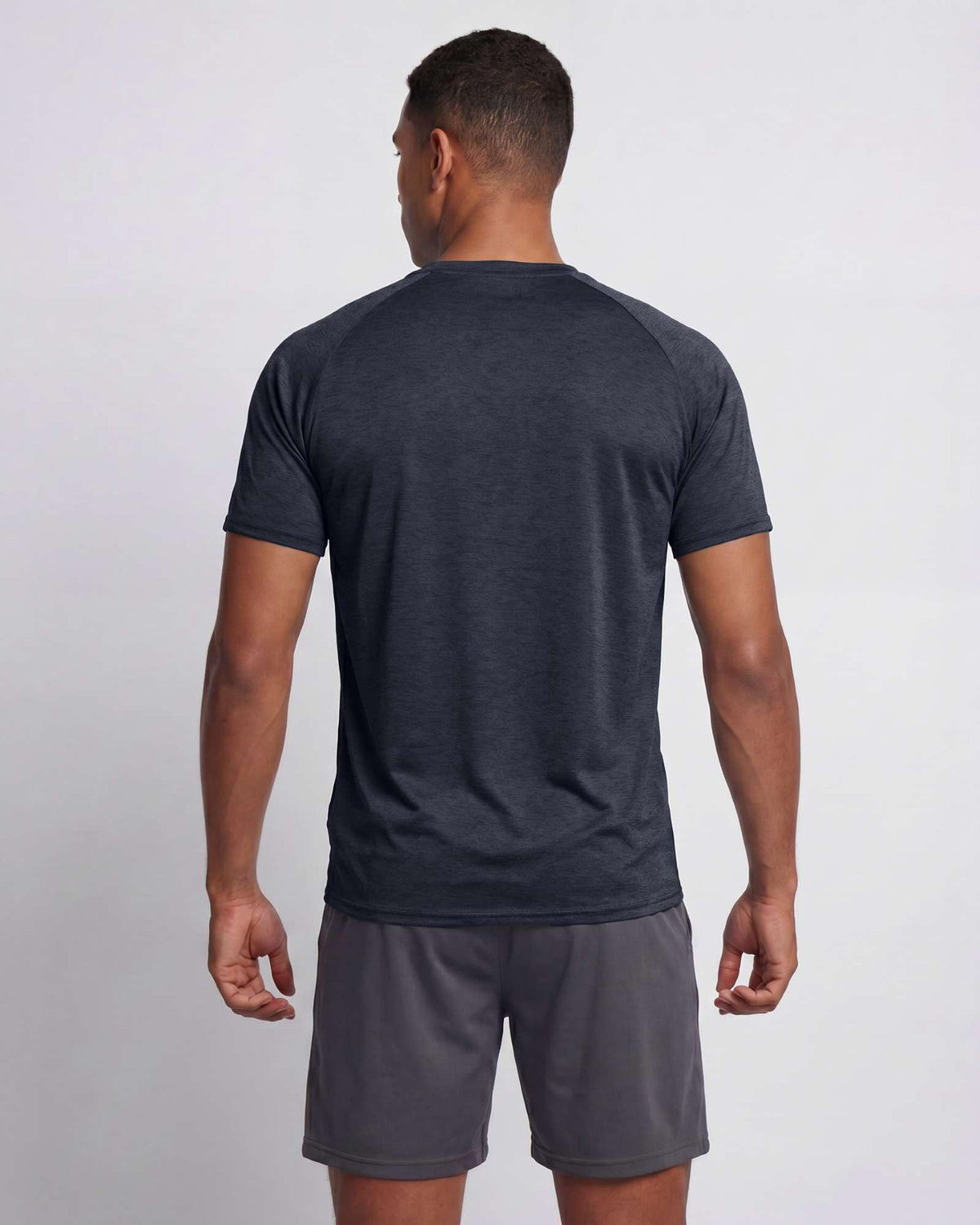 Real Essentials 5 Pack: Men's Dry-Fit Short Sleeve Crew Neck T Shirts Fitness Running Gym Workout Cool Exercise Athletic Tee, Set 13, 3X-Large