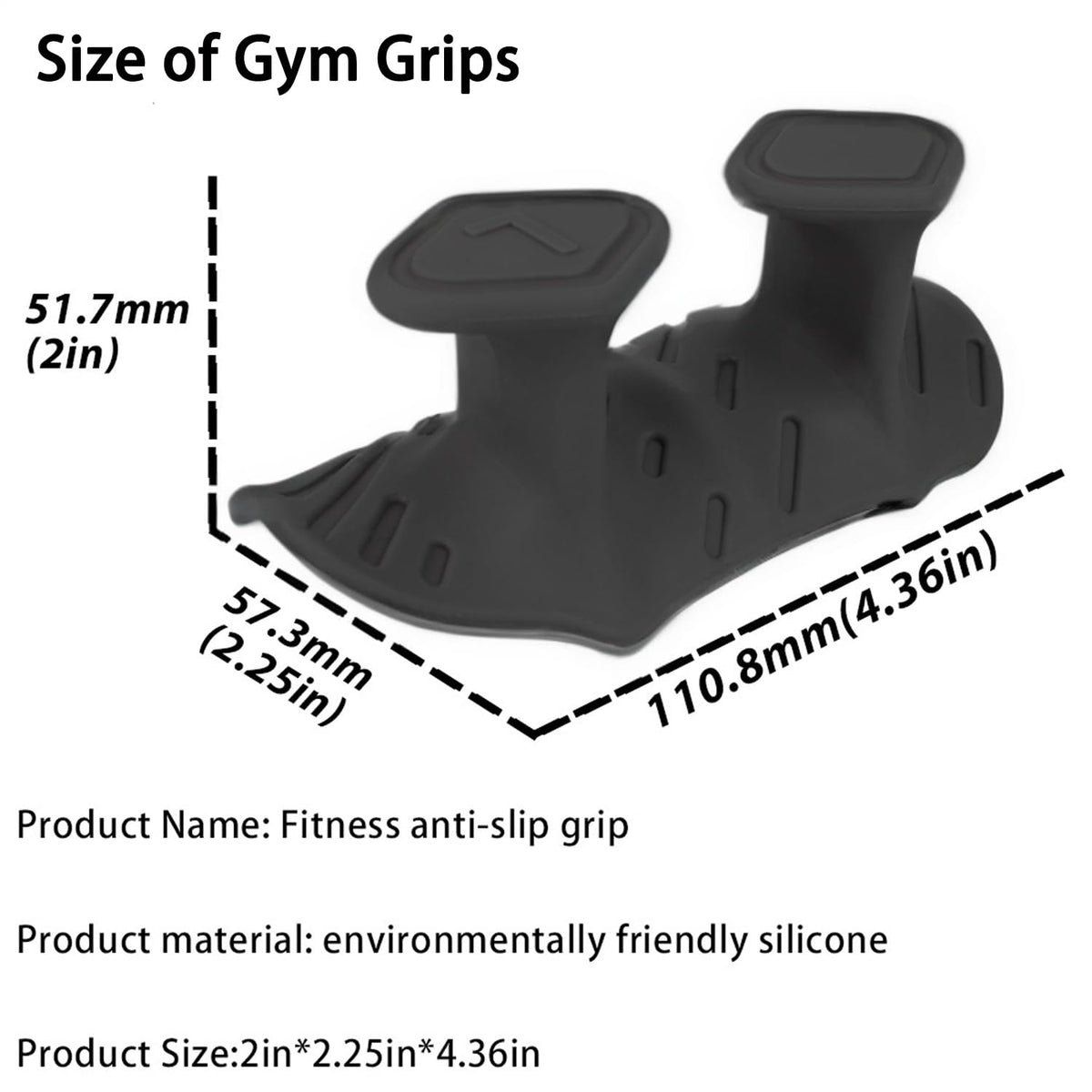 Monattrod Upgraded Weight Lifting Grips for Women & Men - Extra Large & Thick Non-Slip Gym Grips, Ergonomic Workout Gloves for Pull-Ups, Dumbbell Exercises (Black)