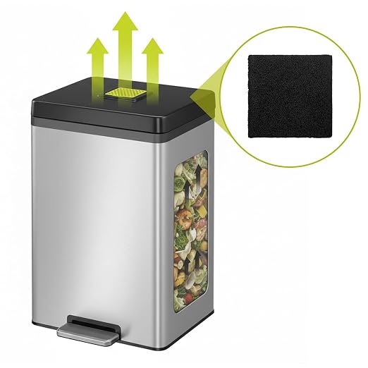 8 Pack Trash Can Odor Filter Refills