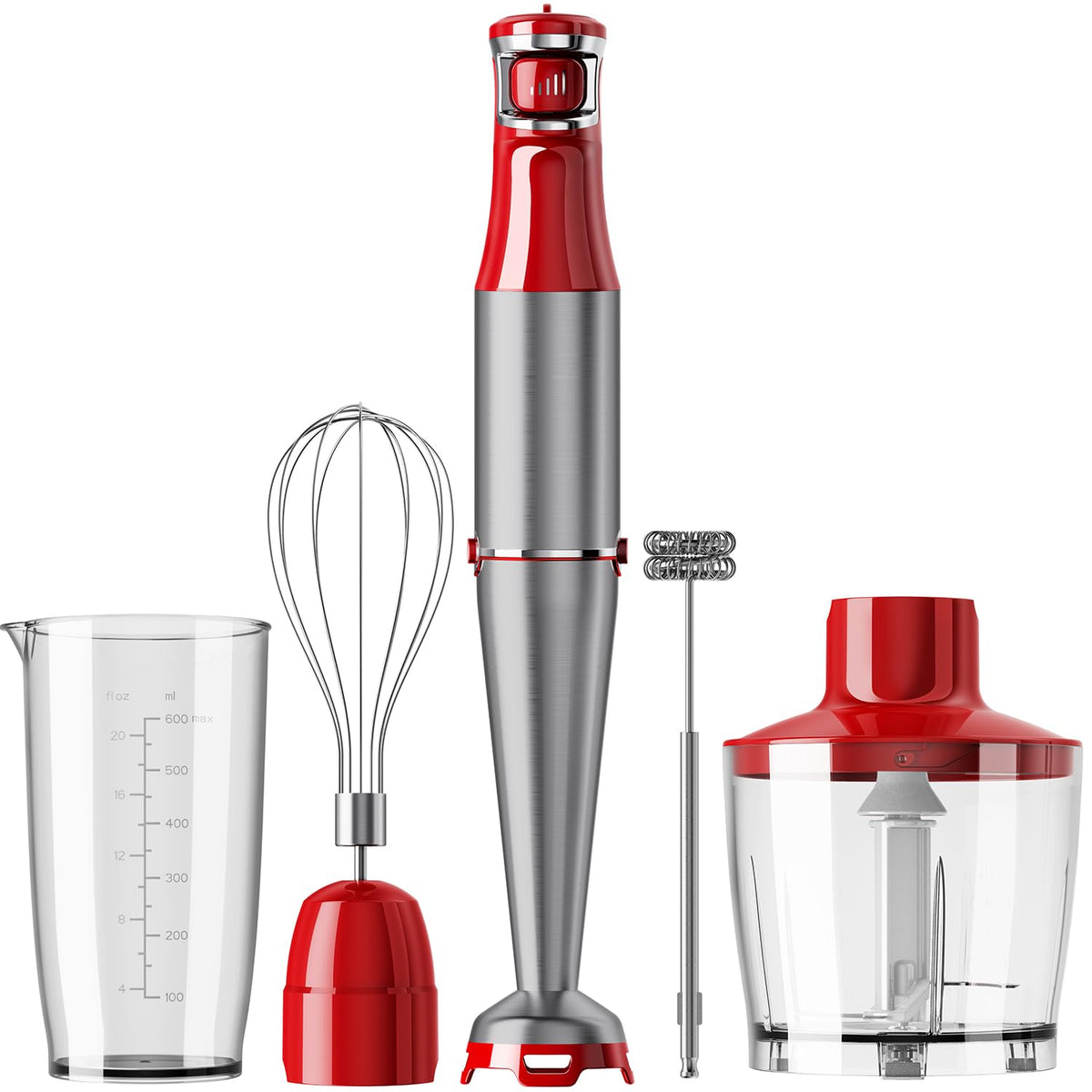 Turelar Immersion Blender Handheld Corded, 1100W 5 in 1 Hand Blender Set