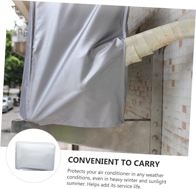 Happyyami Air Conditioner Hood Air Conditioner Cover Weatherproof Easy to Clean