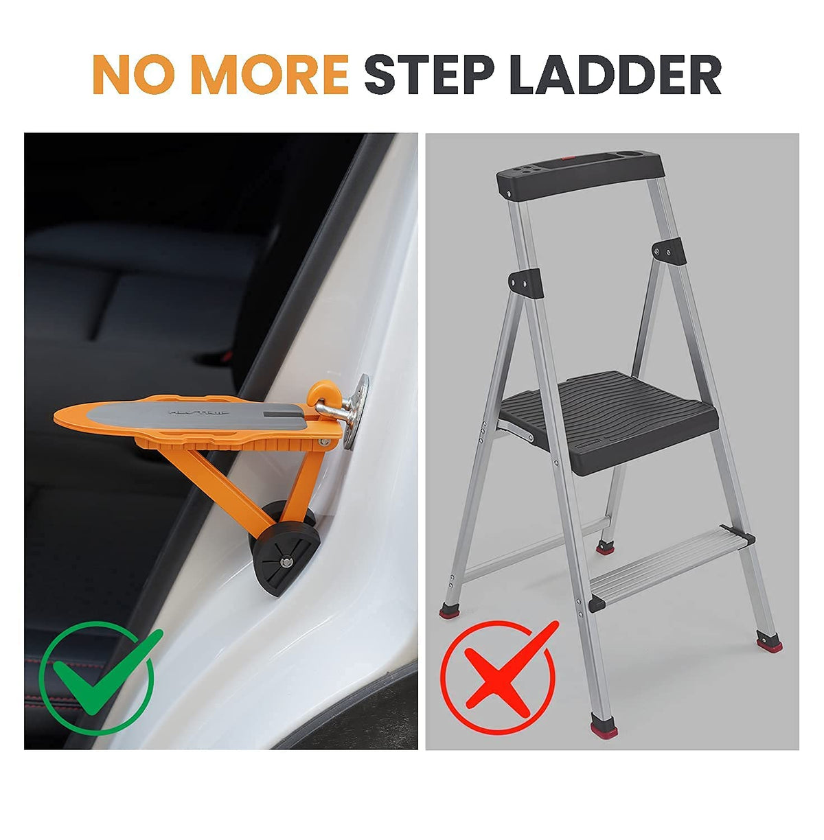 Gifts for Men Dad, HEYTRIP Upgraded Anti-Slip Car Door Step, Easy Access to Vehicle Rooftop
