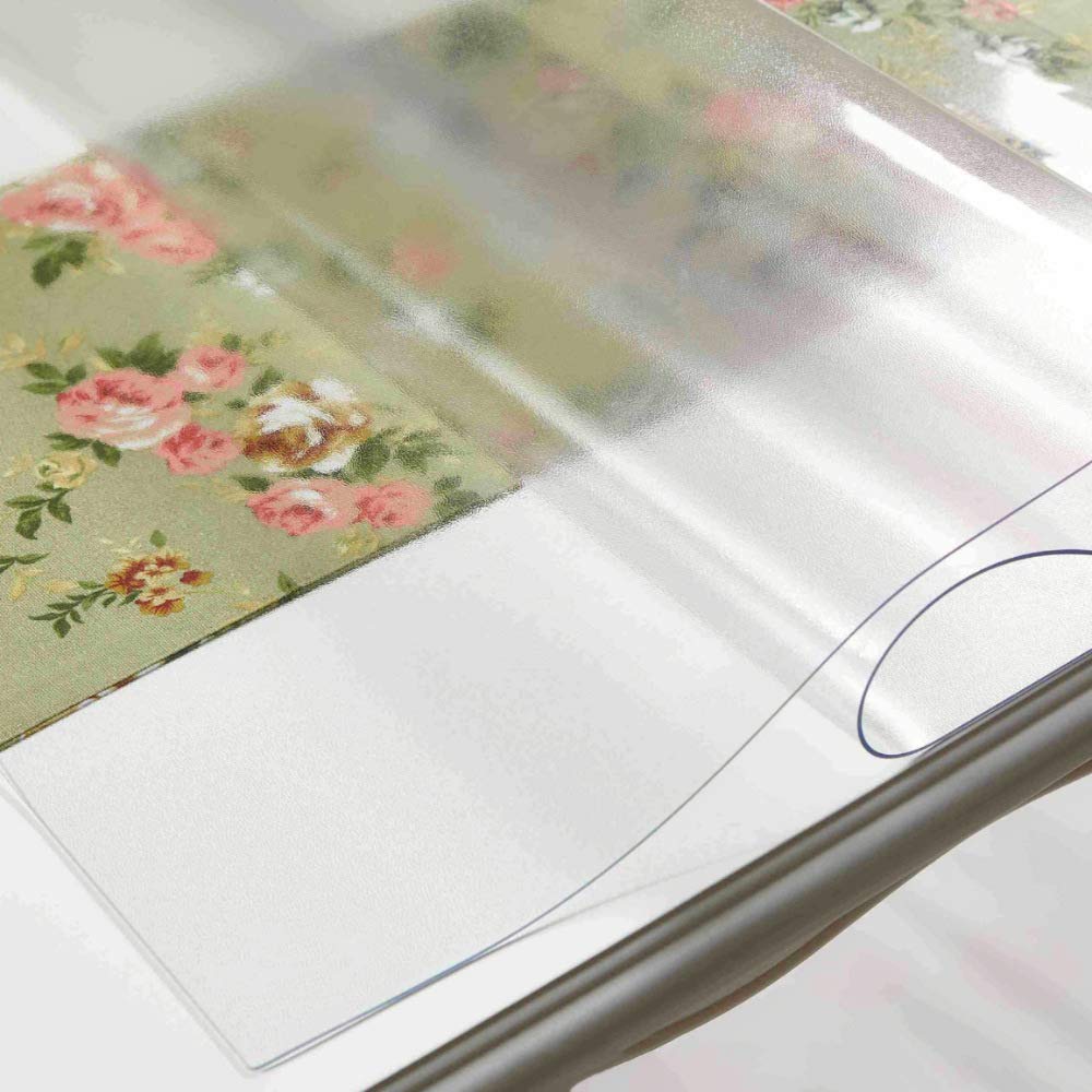 NECAUX Frosted PVC Table Cover Protector 14 x 17 Inch 1.5mm Thick