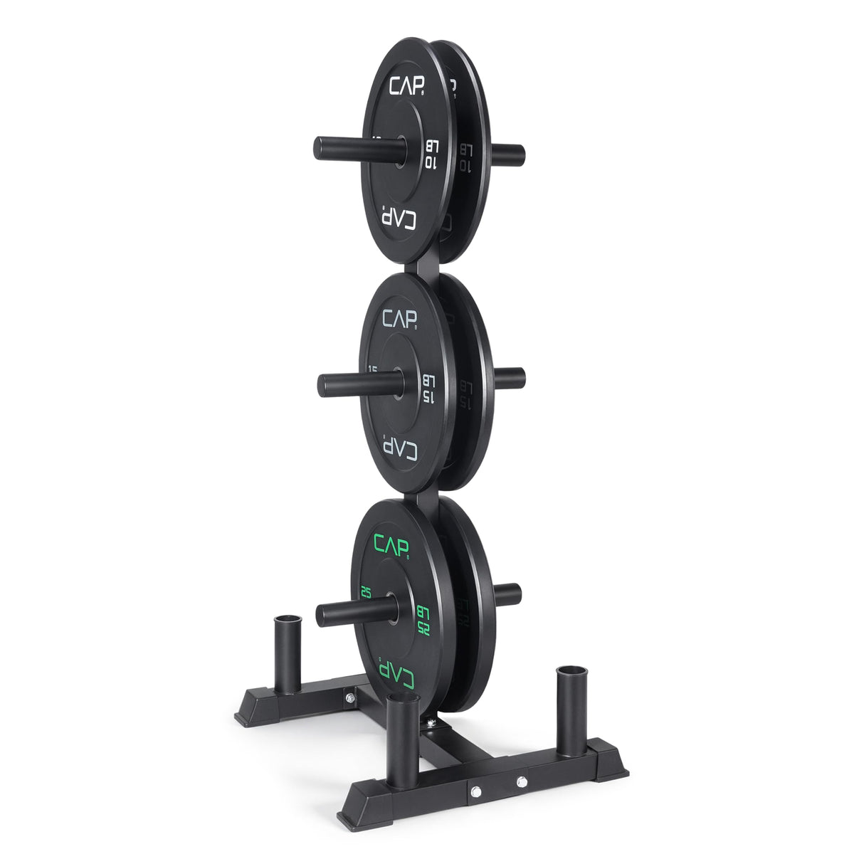 CAP 260lb Competition Olympic Bumper Plate Weight Set