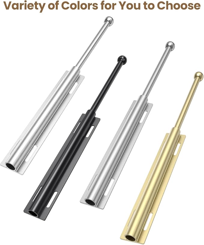 Supforce 16.5" Valet Rod for Closet Pull Out, Retractable Slide Out Valet Rod Closet Organization, Aluminum Valet Clothing Hanger Rods Perfect for Suits, Freshly Pressed Clothes, Polished Chrome