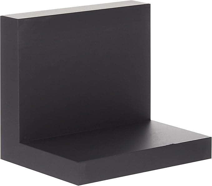 Command Display Ledges, Holds up to 2 lb, Slate, 2 Ledges with 8 Medium Strips, Damage-Free Hanging Floating Shelf with Adhesive Strips, Personalize Living Room, Bedroom, Kids Room or Office
