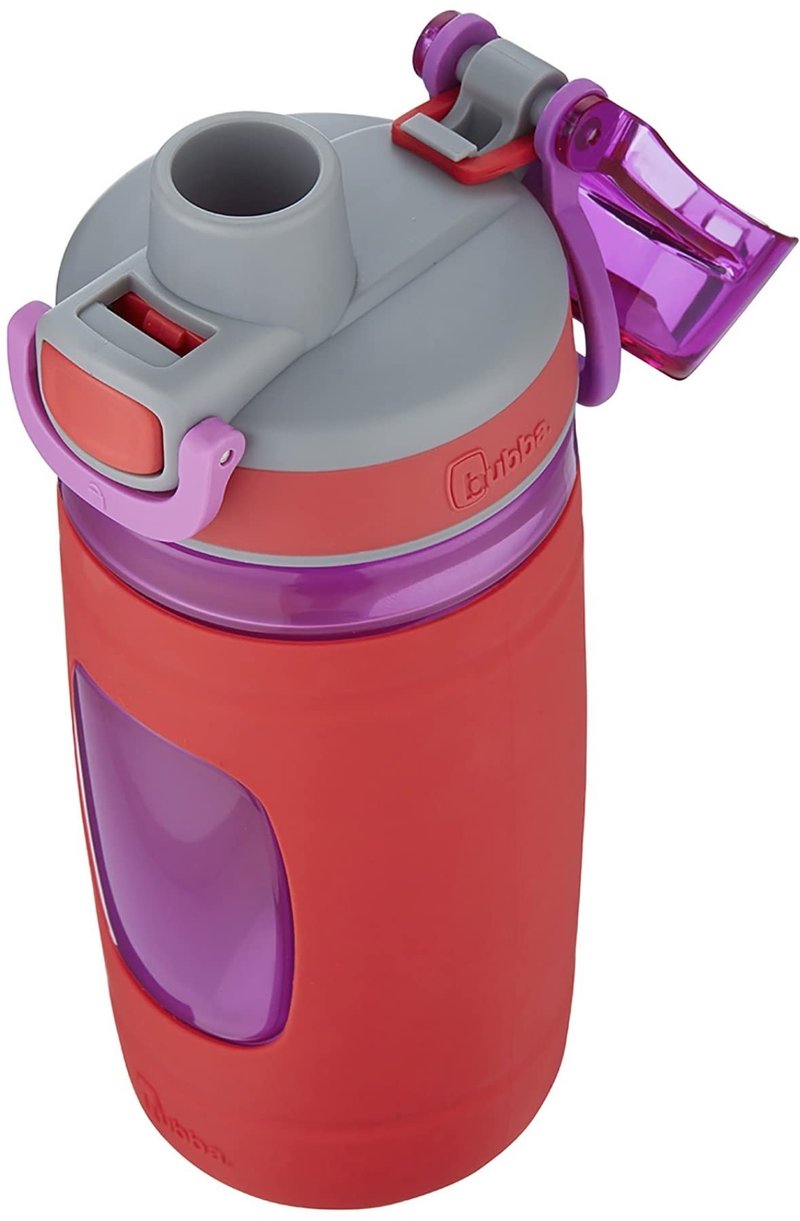 Bubba Leak Proof Flo Silicone Kids Water Bottle, 16 oz., Refresh Coral