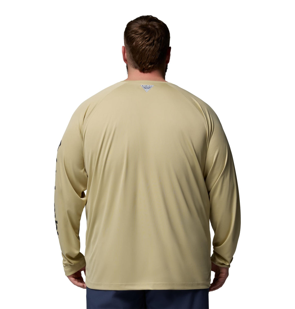 Columbia Men's PFG Terminal Tackle Long Sleeve Fishing Shirt, Serpentine/Shark Logo, Large