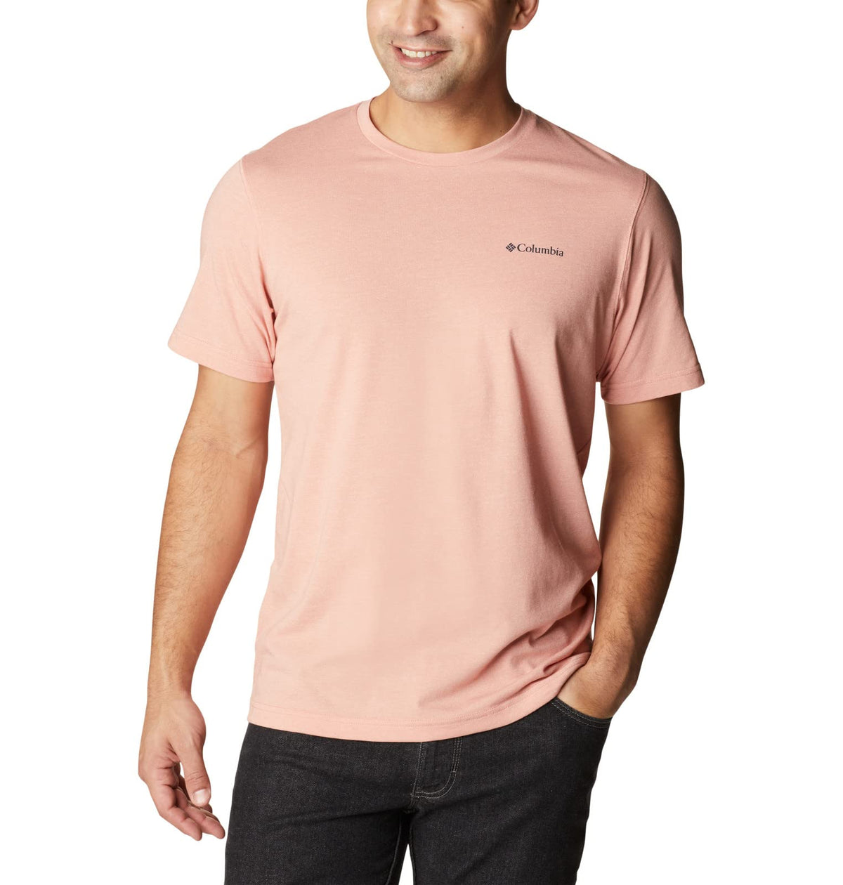 Columbia Men's Big & Tall Thistletown Hills Short Sleeve, Dark Coral Heather, X-Large B&T