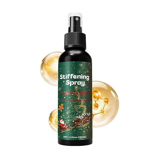 Fabric Stiffener Spray, 120ml Starch Stiffen Quick Fabric Spray for Stiffening with Easy Application for Lace, Wool, Clothes, Felt, Crochet, Holiday Decoration