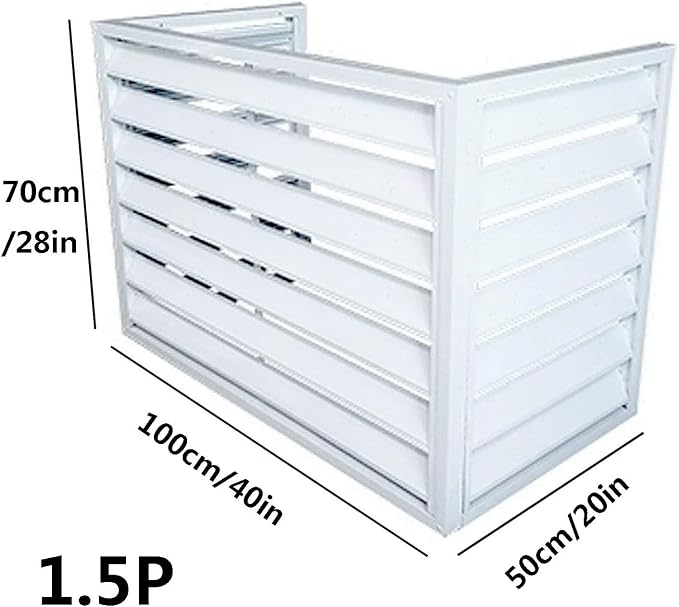 Freestanding Louvered Space Divider, outdoor garbage can enclosures, balcony