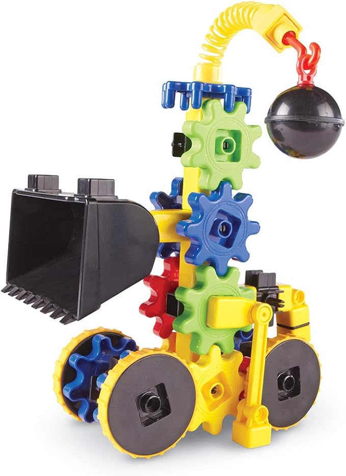 Learning Resources Gears! Gears! Gears! WreckerGears, STEM Activities, Fine Motor Skills, Toddler Explorer Kit, Science and Construction, Boys and Girls Gifts, 47 Pieces, Ages 4+