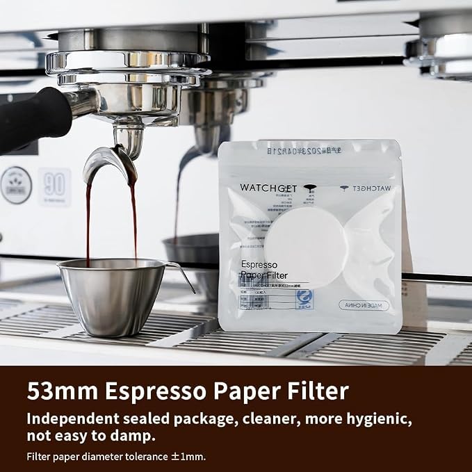 watchget 53mm Espresso Paper Filters