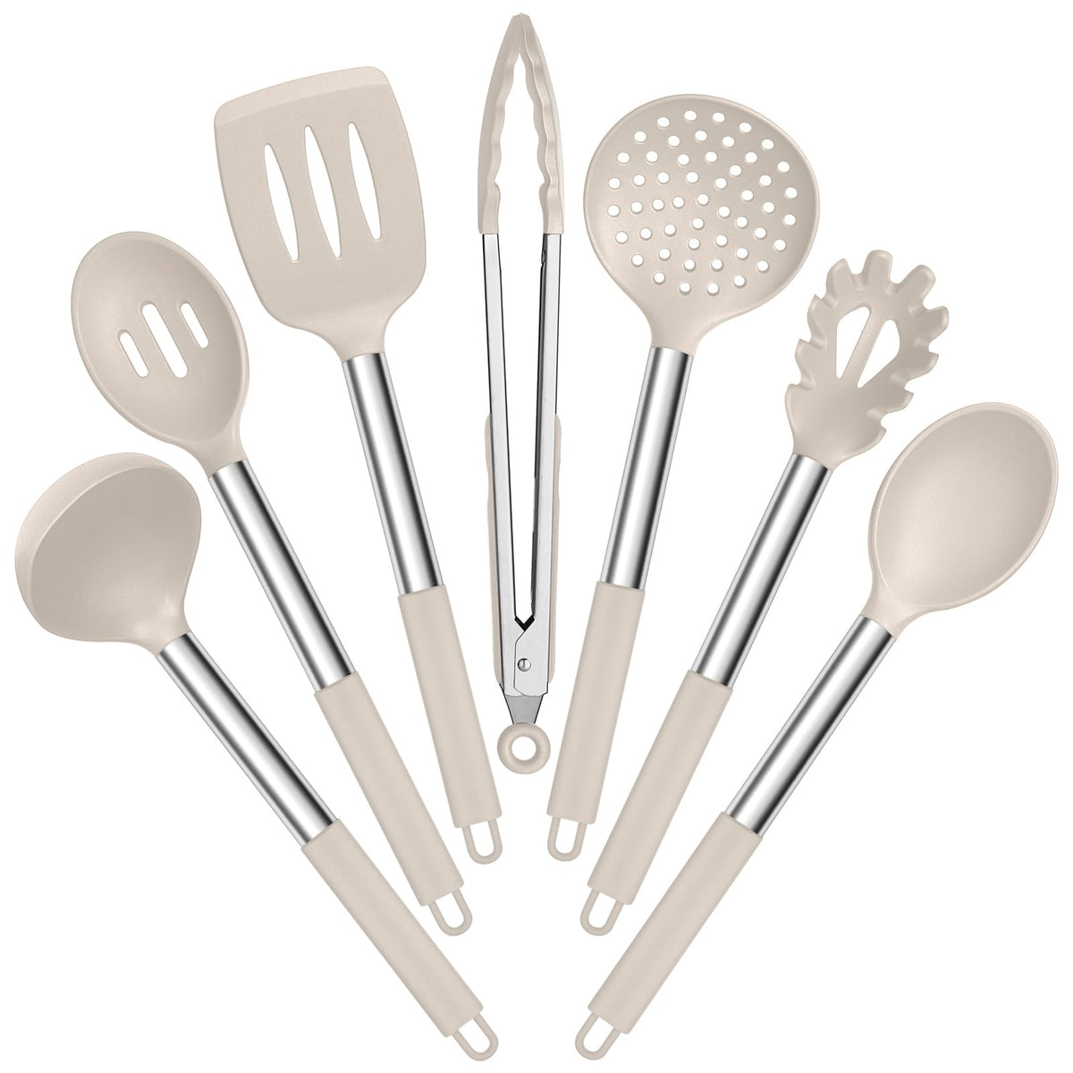 E-far Silicone Cooking Utensils Set, 30-Piece Black Kitchen Utensils Set