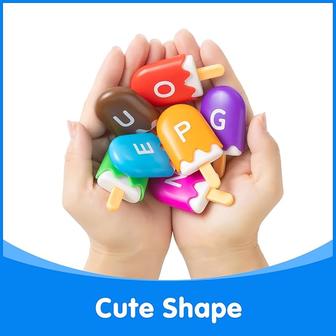 ABC Popsicles – Alphabet Learning Toys, Preschool Educational Toys for Classroom - Fun and Engaging Matching Game