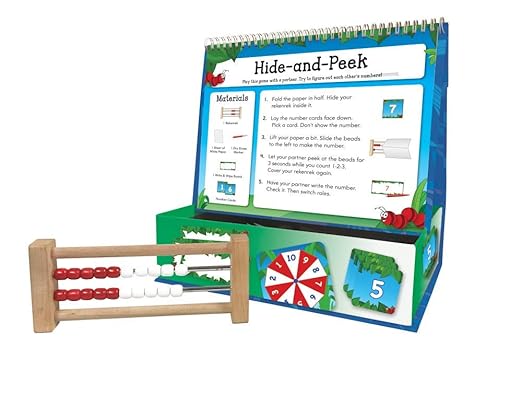 hand2mind Rekenrek Pop-Up Learning Activity Center, Math Games for Kids, Abacus for Kids Math, Math Manipulatives, Montessori Materials for Preschool, Kindergarten Homeschool Supplies