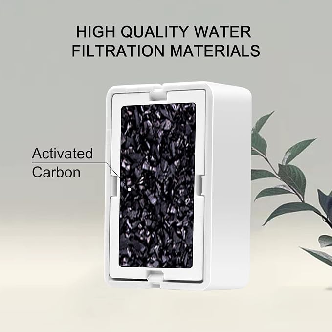 Cat Water Fountain Filters, 8 Carbon Filters& 2 Foams Filters