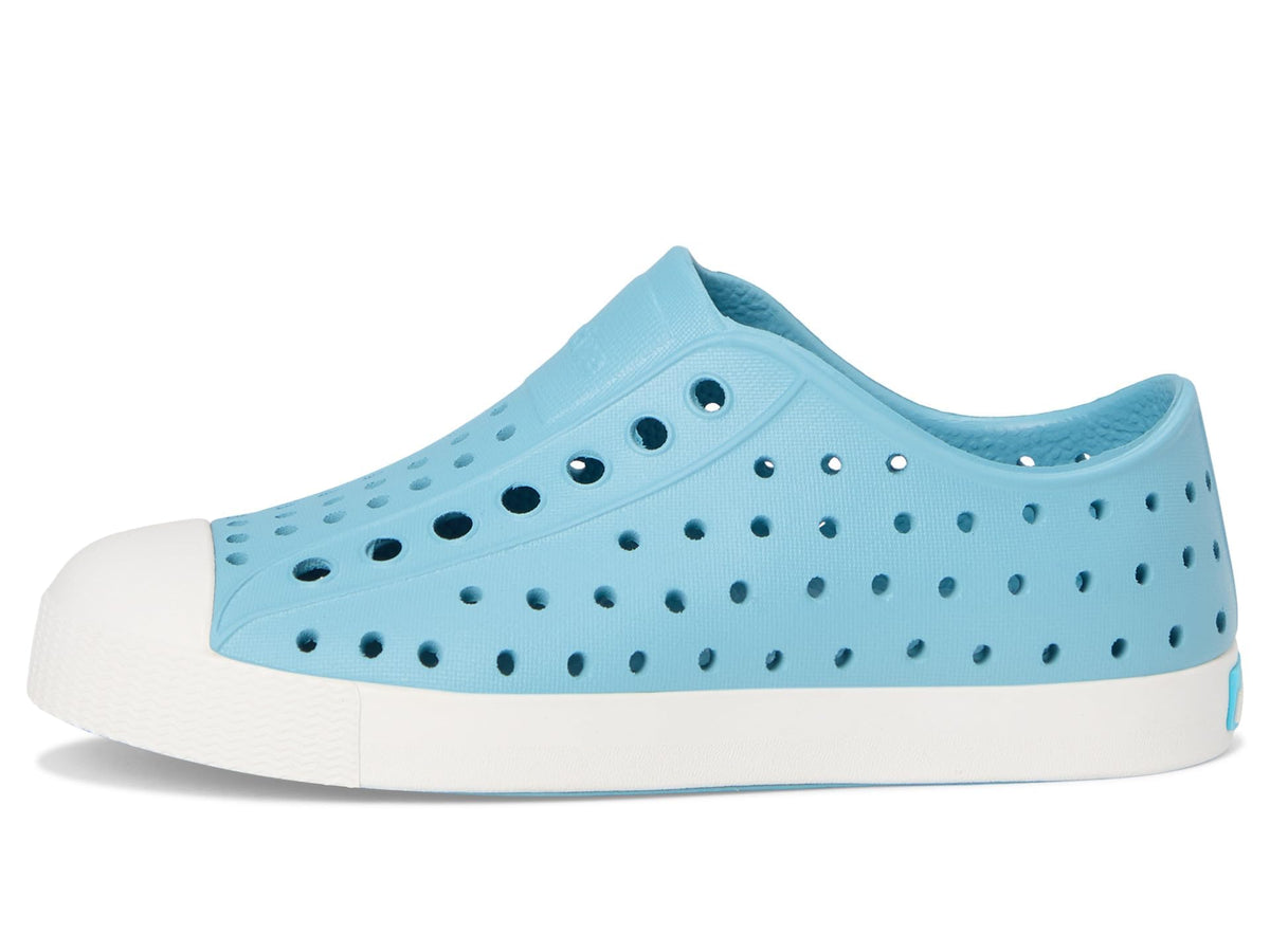 Native Shoes Unisex-Kids Jefferson Sneakers, Flux Blue/Shell White, 6 Toddler