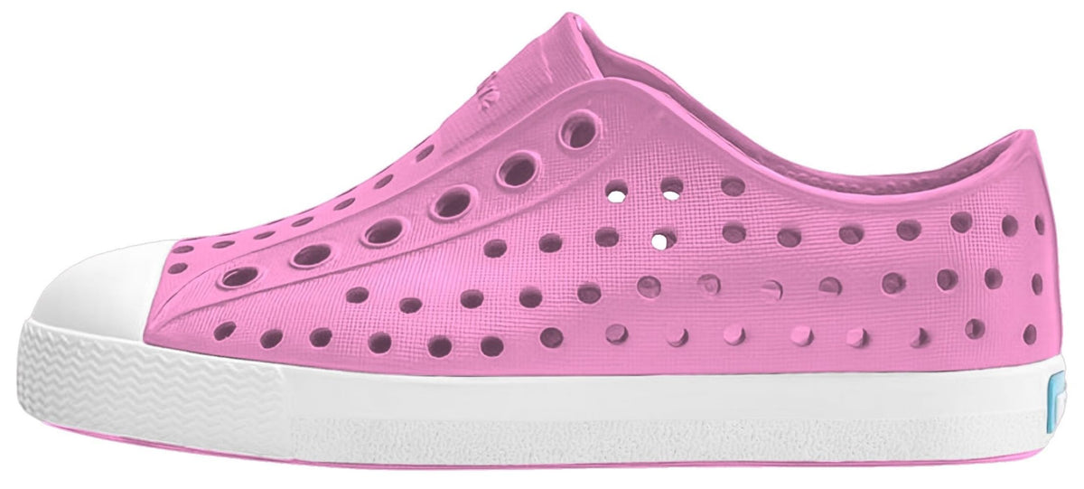 Native Shoes Unisex-Kids Jefferson Sneakers, Malibu Pink/Shell White, 3 Little Kid