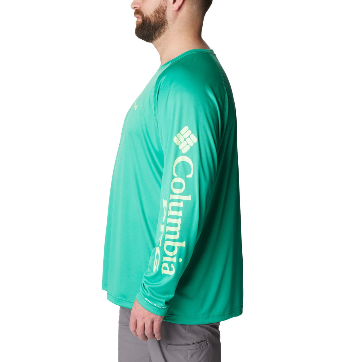 Columbia Men's Terminal Tackle Long Sleeve Fishing Shirt, Circuit/Key West Logo, XX-Large